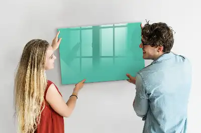 Magnetisk skrivetavle i turkis