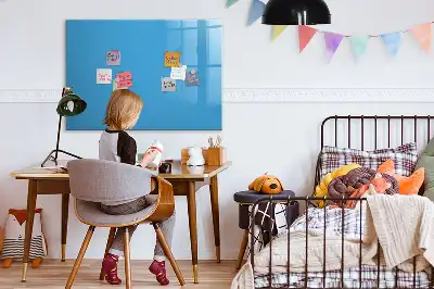 Tavle til at tegne magnetisk Lyseblå