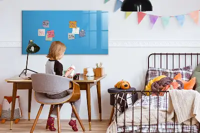 Tavle til at tegne magnetisk Lyseblå