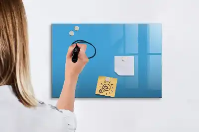 Tavle til at tegne magnetisk Lyseblå