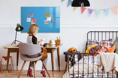 Tavle til at tegne magnetisk Lyseblå