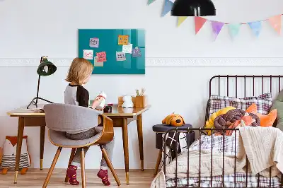 Magnetisk skrivetavle i mørkeblå