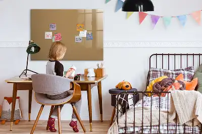 Tavle til at tegne magnetisk Mørkebeige