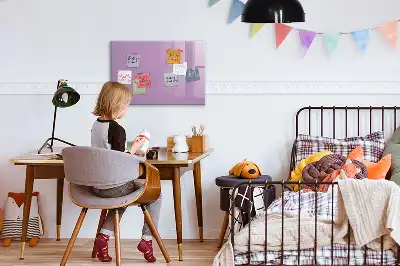 Magnetisk skrivetavle i lilla