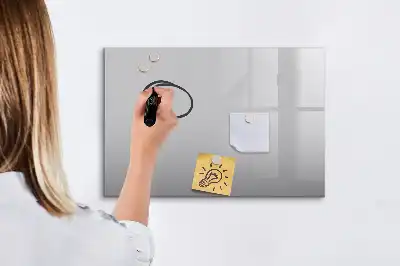 Magnetisk tegnetavle i lysegrå