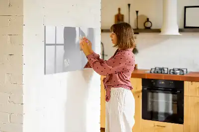 Magnetisk tegnetavle i lysegrå