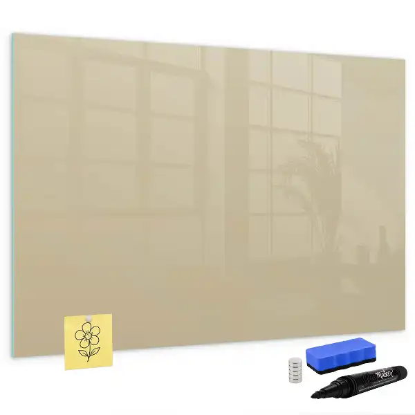 Magnetisk skrivetavle i beige