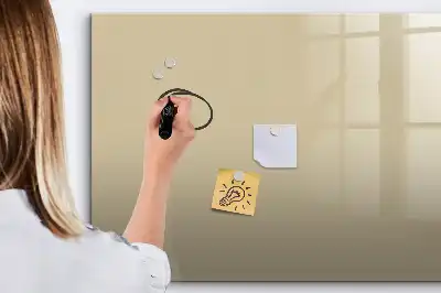 Magnetisk skrivetavle i beige