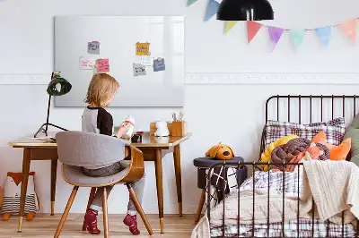 Magnetisk skrivetavle i råhvid