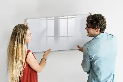 Magnetisk skrivetavle i råhvid