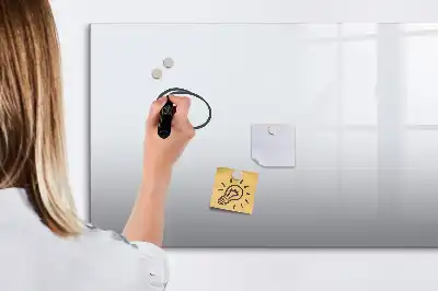 Magnetisk skrivetavle i råhvid
