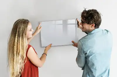 Magnetisk skrivetavle i råhvid