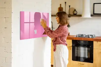 Magnetisk skrivetavle Lyserød