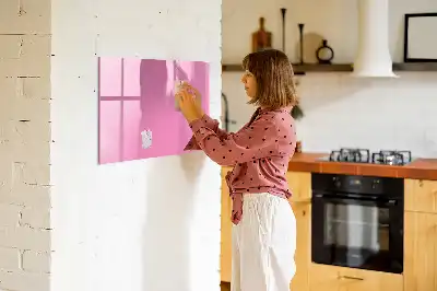 Magnetisk skrivetavle Lyserød