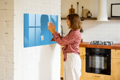 Magnet opslagstavle glas Farve blå