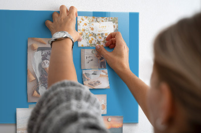 Magnet opslagstavle glas Farve blå