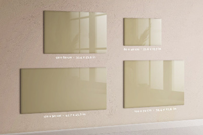 Magnet opslagstavle glas Beige farve