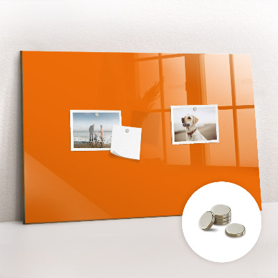 Opslagstavle magnet Farve orange