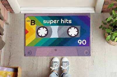 Smudsmåtte Kassette retro regnbue super hits