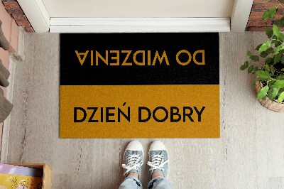 Design dørmåtte Dzień dobry do widzenia