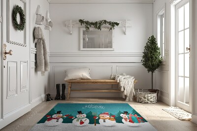 Smudsmåtte med motiv Christmas Snowman