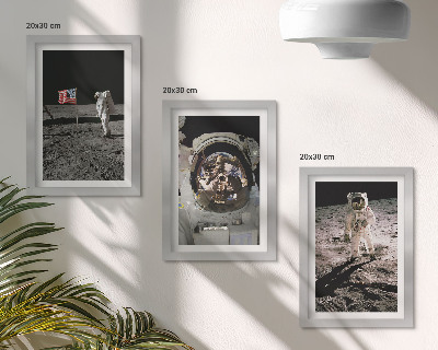 Billedvæg Billeder af astronauter, der lander på månen