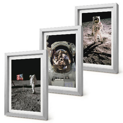 Billedvæg Billeder af astronauter, der lander på månen