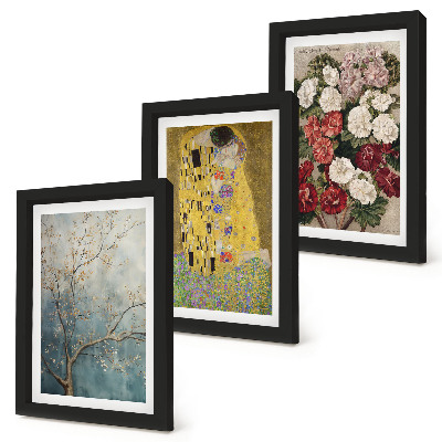 Billedvæg Blomster og træer i maleristilen fra Kysset af Gustav Klimt