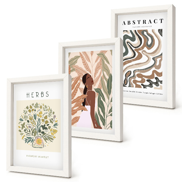 Moderne billedsæt Boho æstetiske pastel minimalistiske plakater