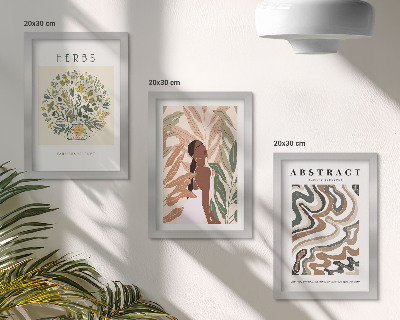 Moderne billedsæt Boho æstetiske pastel minimalistiske plakater