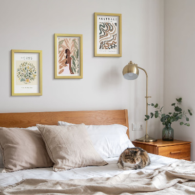 Moderne billedsæt Boho æstetiske pastel minimalistiske plakater
