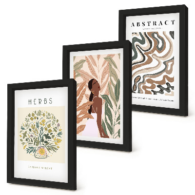 Moderne billedsæt Boho æstetiske pastel minimalistiske plakater