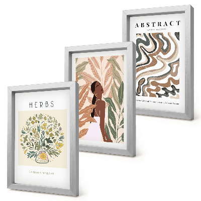 Moderne billedsæt Boho æstetiske pastel minimalistiske plakater