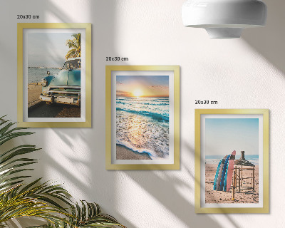 Billedvæg Miami ferieudsigt solnedgang over havet