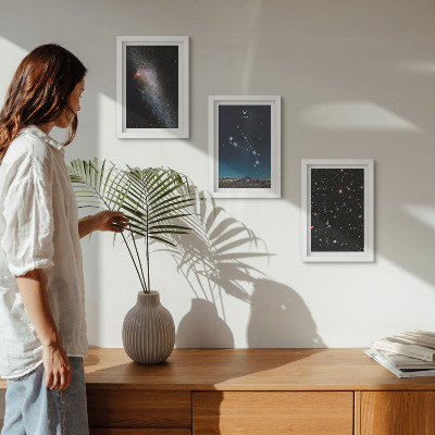 Billedvæg Kosmiske landskaber af galakser og stjernebillederne i Vædderen-stjernetegn