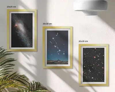 Moderne billedsæt med kosmiske stjernebilleder og stjernebilledet Tyren