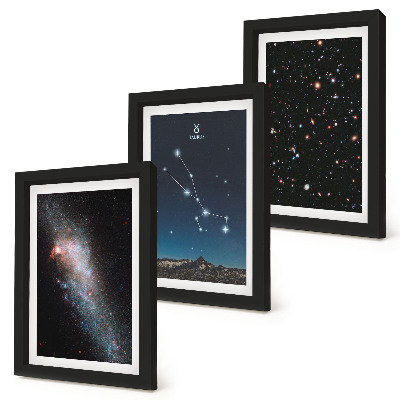 Moderne billedsæt Kosmiske stjernebilleder og stjernebilledet Tyren