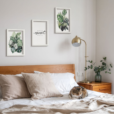 Moderne billedsæt Grønne planter med ordene 