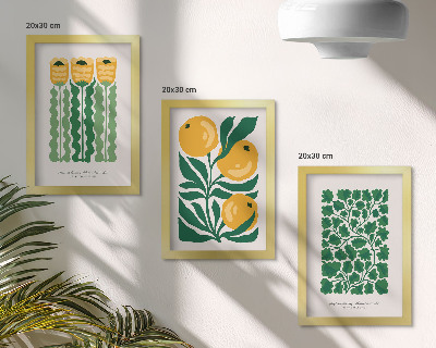 Moderne billedsæt Plantemønstre med blomster og blade plakater