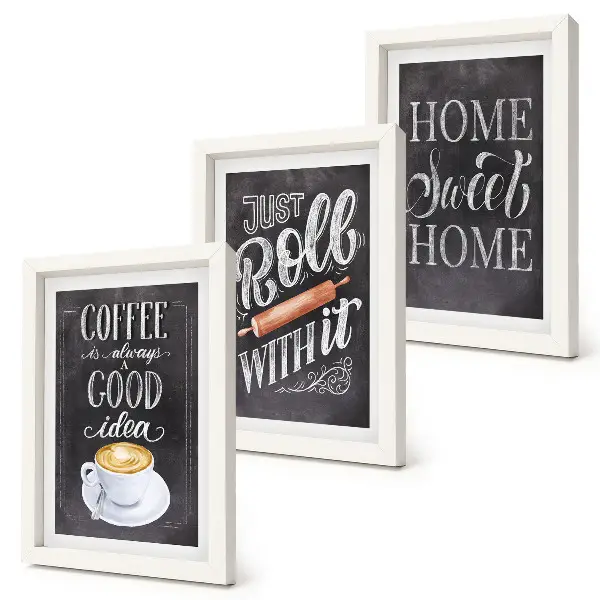 Moderne billedsæt med kaffe, hjemmevarme og hygge