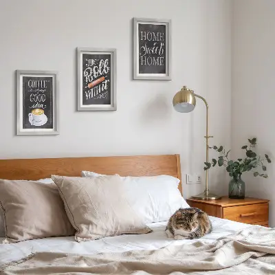 Moderne billedsæt med kaffe, hjemmevarme og hygge