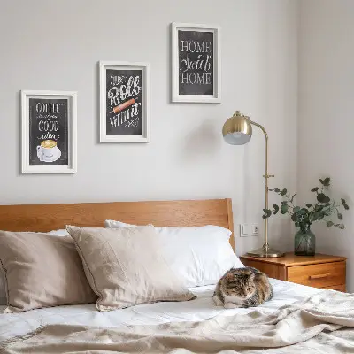 Moderne billedsæt med kaffe, hjemmevarme og hygge