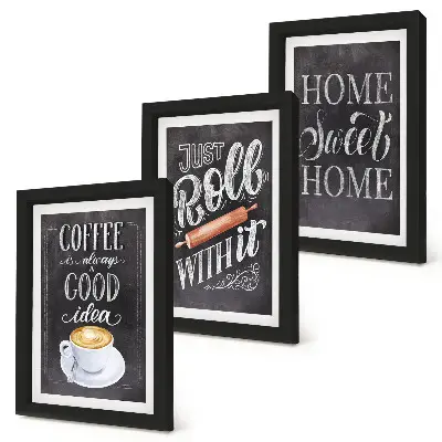 Moderne billedsæt med kaffe, hjemmevarme og hygge