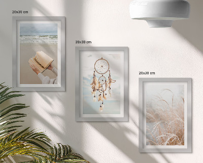Moderne billedsæt Fredelige landskaber, sarte sommerudsigter, boho-stil