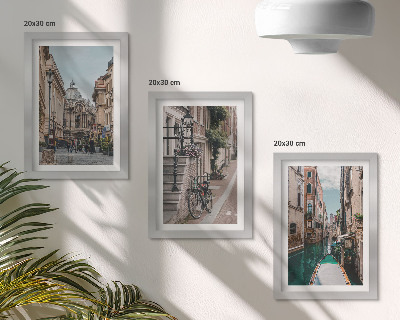 Billedvæg Venetiansk bygade med arkitektur og vand