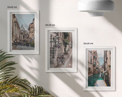 Billedvæg Venetiansk bygade med arkitektur og vand