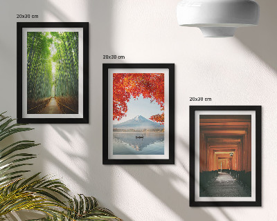 Moderne billedsæt Bambusskov, Mount Fuji, torii-sti, landskaber i Japan