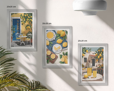 Billedvæg Lemonade med italiensk udsigt og en terrasse i solen