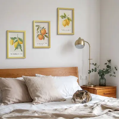 Billeder og rammer med motiver af citroner og appelsiner fra Italiens Amalfikyst pakke med motiver fra Italiens Amalfikyst