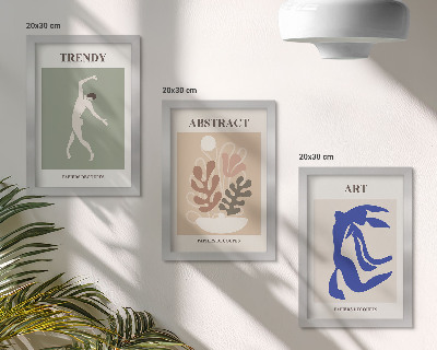 Moderne billedsæt Stilfulde figur- og planteplakater af Henri Matisse